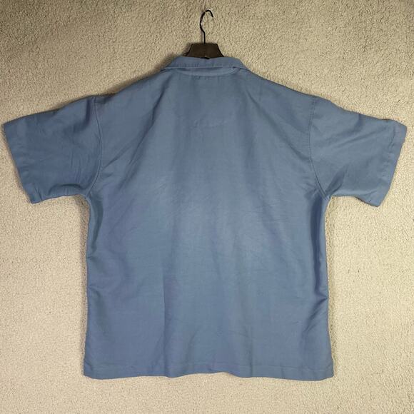 Epcot Food & Wine Festival‎ Shirt Large Cabana Breeze UltraClub Blue Button Up - Picture 6 of 6